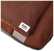 Bolso de viaje Roka Gatwick mediano de lona reciclada - Marrón chocolate