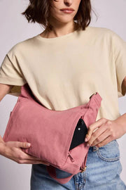 Hindbag Emile Bolso de hombro con múltiples bolsillos - Rosa rubor