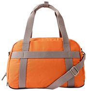 Bolso de viaje Roka Gatwick pequeño de lona reciclada - Naranja Atómica