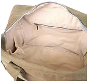 Bolso tote mediano Roka Sloane de lona de algodón - Verde Ranger