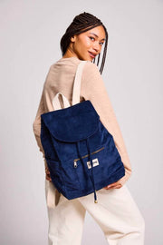 Mochila Hindbag Eliot - Terciopelo Azul Marino