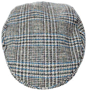 Gorra plana de tweed Stanwick de Dents - Azul
