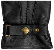 Guantes de cuero Dents Whitchurch Deerskin - Negro