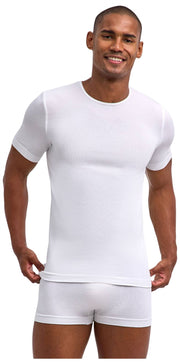 Camiseta Falke Daily Sin Costuras Con Cuello Redondo - Blanco