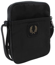 Fred Perry Bolso Lateral Pequeño De Nylon Arrugado - Negro