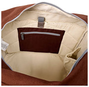Bolso tote mediano Roka Sloane de lona de algodón - Lindt Brown
