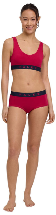 Falke Daily Comfort Print Pack de 2 bralettes tipo corpiño - Rojo/Negro