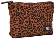 Roka Maida Vale Bolso pequeño de lona de algodón - Mini Leopard Brown