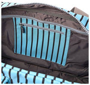 Bolso de viaje Roka Gatwick mediano de lona reciclada - Rayas azules