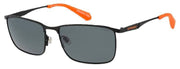 Gafas de sol rectangulares de montura de metal superdry - Negro