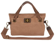 Zede Pont des Arts Bolso de cuerpo cruzado mediano - Camel Brown