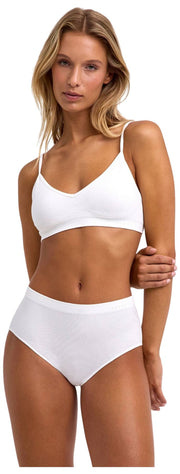 Bralette tipo corpiño sin costuras Daily de Falke - Blanco