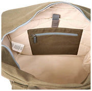 Bolso tote mediano Roka Sloane de lona de algodón - Verde Ranger