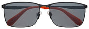 Gafas de sol rectangulares de montura de metal superdry - Negro