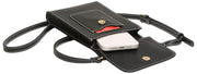 Bolso bandolera Sloane Phone de Alice Wheeler London - Negro