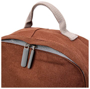 Mochila pequeña Roka Hampton de lona de algodón - Lindt Brown