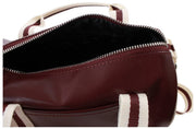 Fred Perry Classic Mini Barrel Bag - Oxblood/Ecru Crema