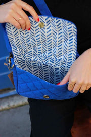Hindbag Margault Bolso De Hombro Acolchado - Azul Eléctrico
