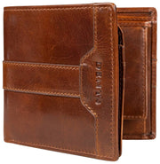 Cartera plegable Dents Itchen Coin - Marrón coñac