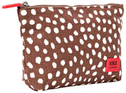 Roka Maida Vale Bolso pequeño de lona de algodón - Punto marrón