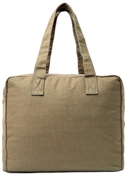 Bolso tote mediano Roka Sloane de lona de algodón - Verde Ranger