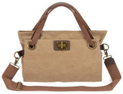 Zede Pont des Arts Bolso de cuerpo cruzado medio - Beige Khaki