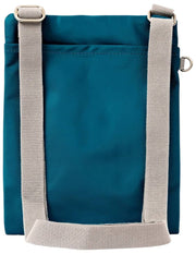 Bolso bandolera Roka Chelsea B mediano de nailon reciclado - Azul Mar del Norte