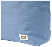 Bolso de hombro grande de lona de algodón Roka Hoxton - Azul Aviación