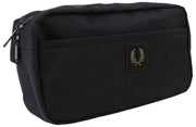 Fred Perry Bolso Bandolera De Nylon Arrugado - Negro