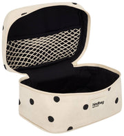Bolso de tocador Hindbag Gaspard - Lunares Blanco Roto