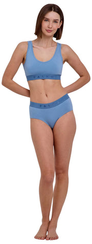 Falke Daily Comfort - Pack de 2 bralettes tipo corpiño - Azul/Beige