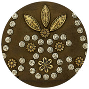 Bolso con soporte para teléfono Campomaggi Siena Stud - Verde militar