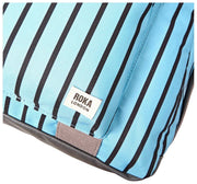 Bolso de viaje Roka Gatwick mediano de lona reciclada - Rayas azules