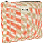 Hindbag Ema - Bolsa tejida mediana con cremallera - Coral Pink