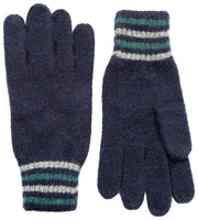 Guantes de punto acanalado Dents Salcombe - Azul marino