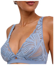 Bralette triangular Falke Delicate Touch - Azul Acero