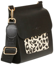 Bolso bandolera Bloomsbury de Alice Wheeler London - Negro/Leopardo