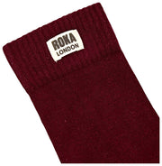 Calcetines Roka Wimbledon Crew - Ciruela Borgoña