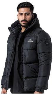 Helvetica Mountain Pioneers Parka con capucha Barnes - Negro