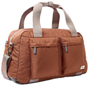 Bolso de viaje Roka Gatwick mediano de lona reciclada - Marrón canela