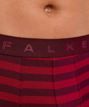 Calzoncillo bóxer Falke Daily Comfort a rayas - Borgoña