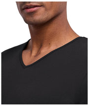 Falke Daily Camiseta Sin Costuras Con Cuello En V - Negro