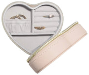 Joyero de viaje Stackers Heart - Rafia rubor