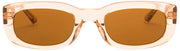 MessyWeekend Leon Blue Light Gafas de lectura de sol - Marrón/Beige melocotón