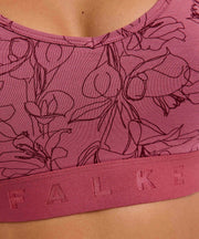 Falke Bralette tipo corpiño con estampado Daily Comfort, paquete de 2 - Rojo