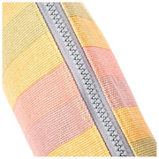 Bolsa mediana de lona de algodón Maida Vale de Roka - Rayas multicolores descoloridas