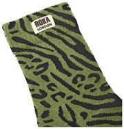 Calcetines Roka Wimbledon Crew - Animal mixto verde alcachofa