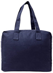 Roka Sloane Bolso tote mediano de lona de algodón - Azul marino