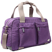 Bolso de viaje Roka Gatwick mediano de lona reciclada - Púrpura oscuro