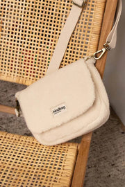 Hindbag Margault Teddy Bolso De Hombro - Blanco Ártico
